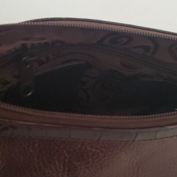 BRIGHTON Metallic Bronze Leather Small Hobo Bag‎ - Picture 9 of 9